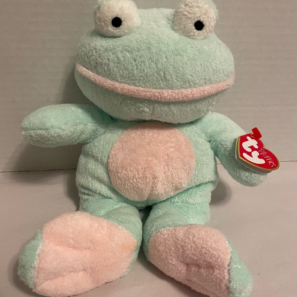 Ty Pluffies 2002 Grins The Frog NWT’s